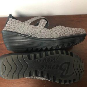 Bernie Mev Black Silver platform wedge shoes EU42 – 9.5 or 10 US